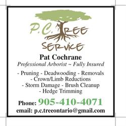 P.C. Tree Service, Dunsford, ON opening hours