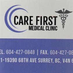 Care First Medical Clinic, Surrey, BC opening hours