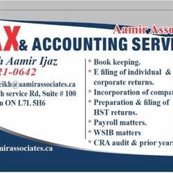 Aamir Associates - Tax & Accounting Services, Burlington, ON opening hours