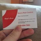 Don's Pest Control, London, ON opening hours