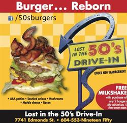 50s Burgers, Burnaby, BC opening hours