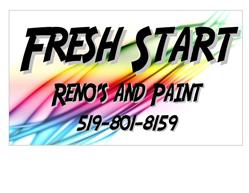 Fresh Start Reno's and Paint, Milverton, ON opening hours