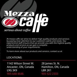 Mezza Caffe, Hamilton, ON opening hours