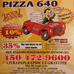 Pizzeria 640, Saint-Eustache, QC opening hours