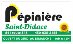 Pépinière Saint-Didace, opening hours