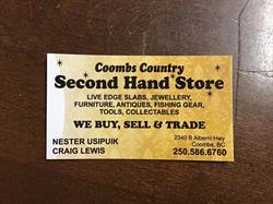 Coombs Country Second Hand Store, opening hours