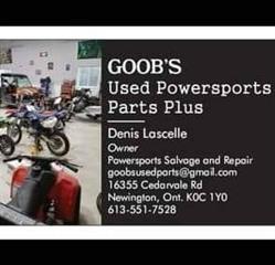 Goob's Used Powersports Parts Plus, Newington, ON opening hours
