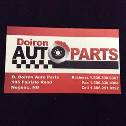 D. Doiron Auto Parts, Neguac, NB opening hours