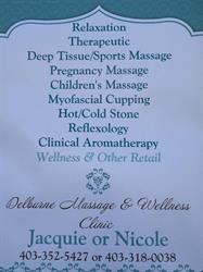 Delburne Massage and Wellness Clinic, opening hours