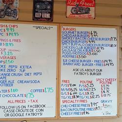Fatboys Take Out, Portage-du-Fort, QC opening hours