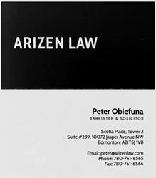 Arizen Law, Edmonton, AB opening hours