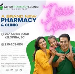 Asher Pharmacy & Clinic, Kelowna, BC opening hours