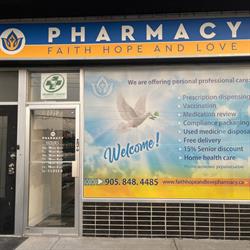 FAITH HOPE AND LOVE PHARMACY, Mississauga, ON opening hours