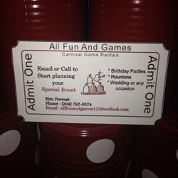 All Fun and Games, Ile des Chenes, MB opening hours