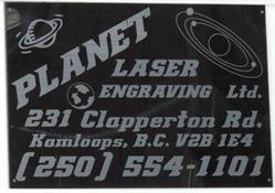 Planet Laser Engraving, Kamloops, BC opening hours