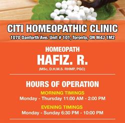 CITI Homeopathic Clinic, Toronto, ON opening hours