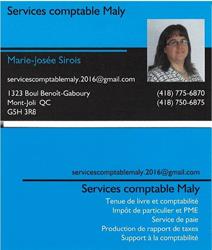 Services Comptable Maly - Marie-Josée Sirois, Mont-Joli, QC opening hours