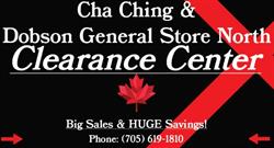 Cha Ching & Dobson General Store North Clearance Center, Orillia, ON opening hours