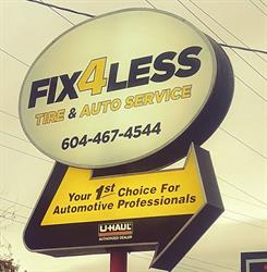 Fix 4 Less Tire & Auto Service, Maple Ridge, BC opening hours