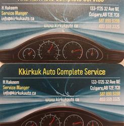 Kirkuk Auto Complete Service, Calgary, AB opening hours
