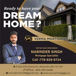 Narinder Singh- Mortgage specialist, Abbotsford, BC opening hours