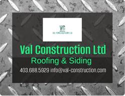 Val Construction Ltd - Roofing & Siding, Canmore, AB opening hours
