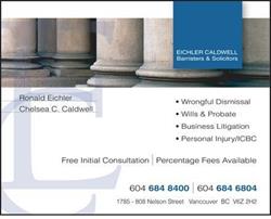 Ronald Eichler, Barrister and Solicitor, Vancouver, BC opening hours