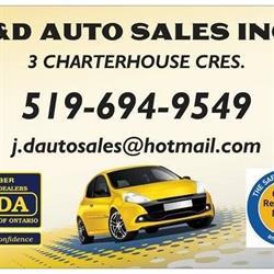 J&D AUTO SALES INC., London, ON opening hours