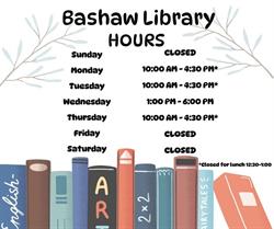 Town of Bashaw Library, opening hours