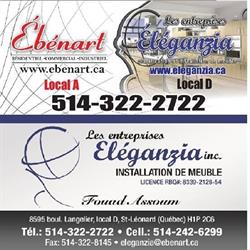 Les Entreprises Eleganzia, Saint-Léonard, QC opening hours