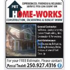 PRT Home-Works Ltd, Qualicum Beach, BC opening hours