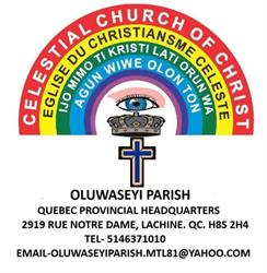 Celestial Church of Christ Oluwaseyi Parish, Montreal, Lachine, QC opening hours