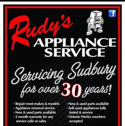 Rudy's Appliance Service, Capreol, ON opening hours
