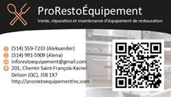 PRO RESTO EQUIPMENT INC, Delson, QC opening hours