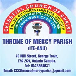 Celestial Church Of Christ Throne Of Mercy Parish, Georgetown, Canada, opening hours