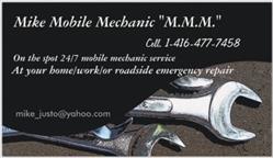 Mike Mobile Mechanic "M.M.M.", Mississauga, ON opening hours