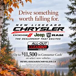 New Liskeard Chrysler Dodge Jeep Ram opening hours